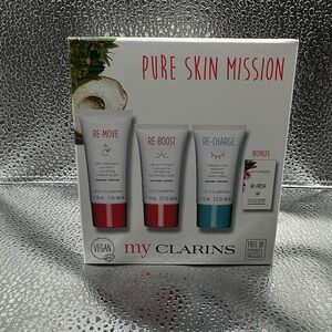 Clarins Pure Skin Mission Set - White, Red, Teal